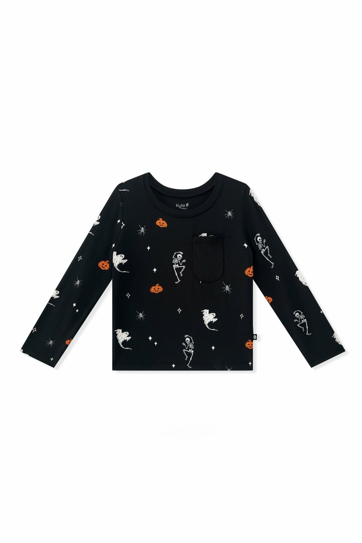 Kyte Baby Long Sleeve Toddler Crew Neck Tee in Halloween Friends