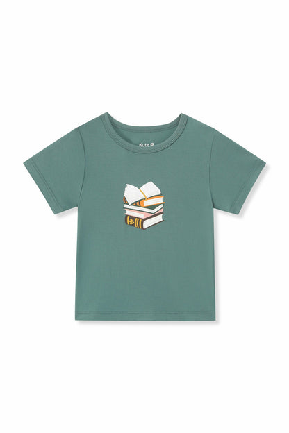 Kyte Baby Toddler Basic Tee in Book Club on Pine