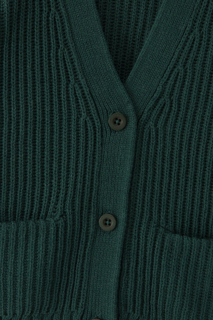 Kyte Baby Chunky Knit Oversized Cardigan in Cypress