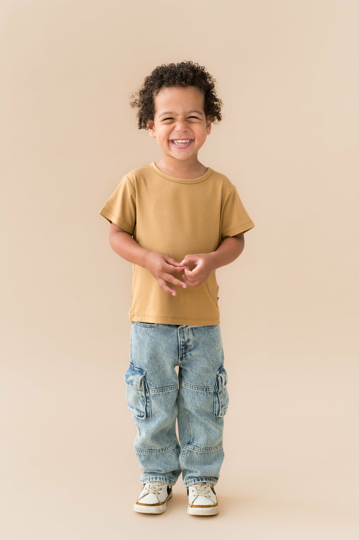 Kyte Baby Toddler Basic Tee in Ochre