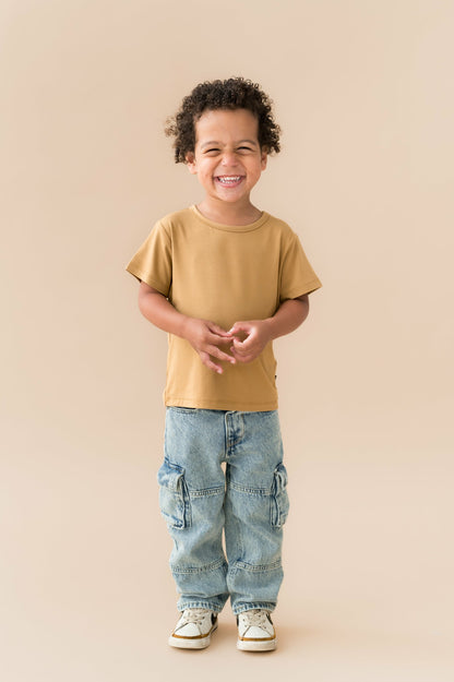 Kyte Baby Toddler Basic Tee in Ochre