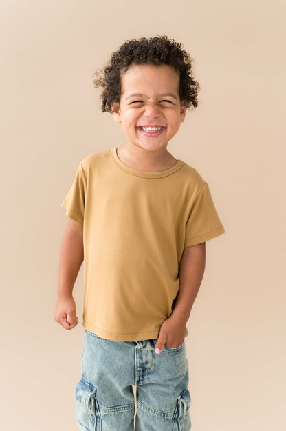 Kyte Baby Toddler Basic Tee in Ochre