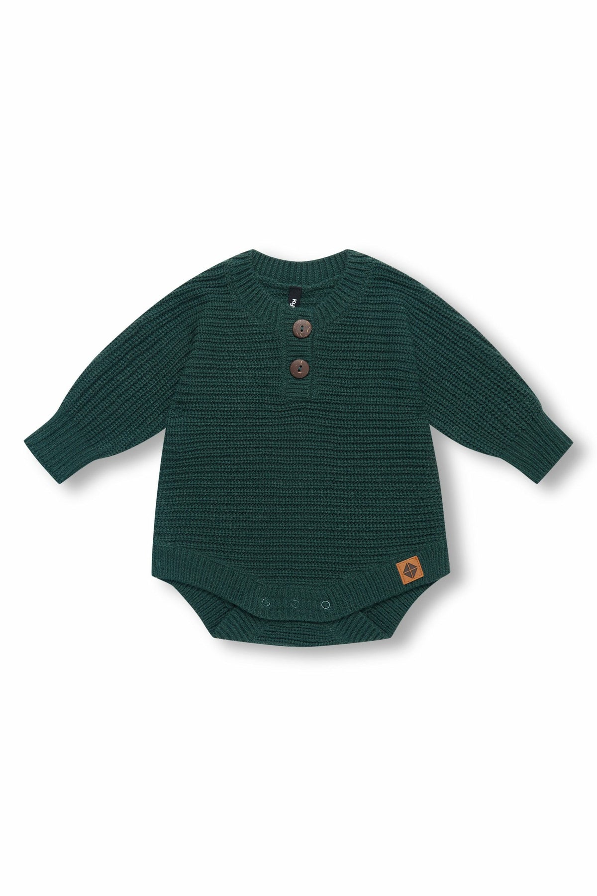 Kyte Baby Chunky Knit Romper in Cypress