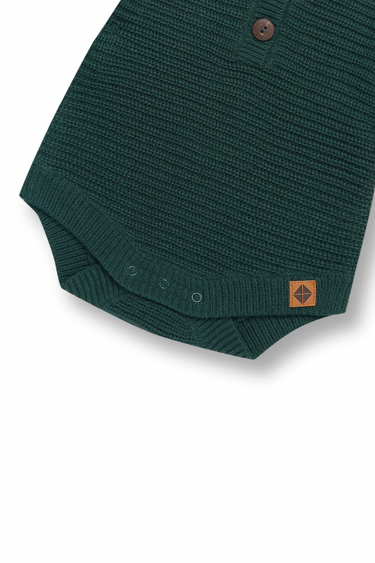 Kyte Baby Chunky Knit Romper in Cypress