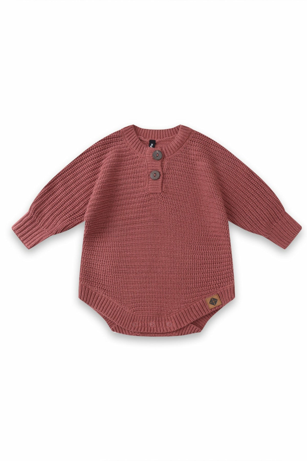 Kyte Baby Chunky Knit Romper in Ember