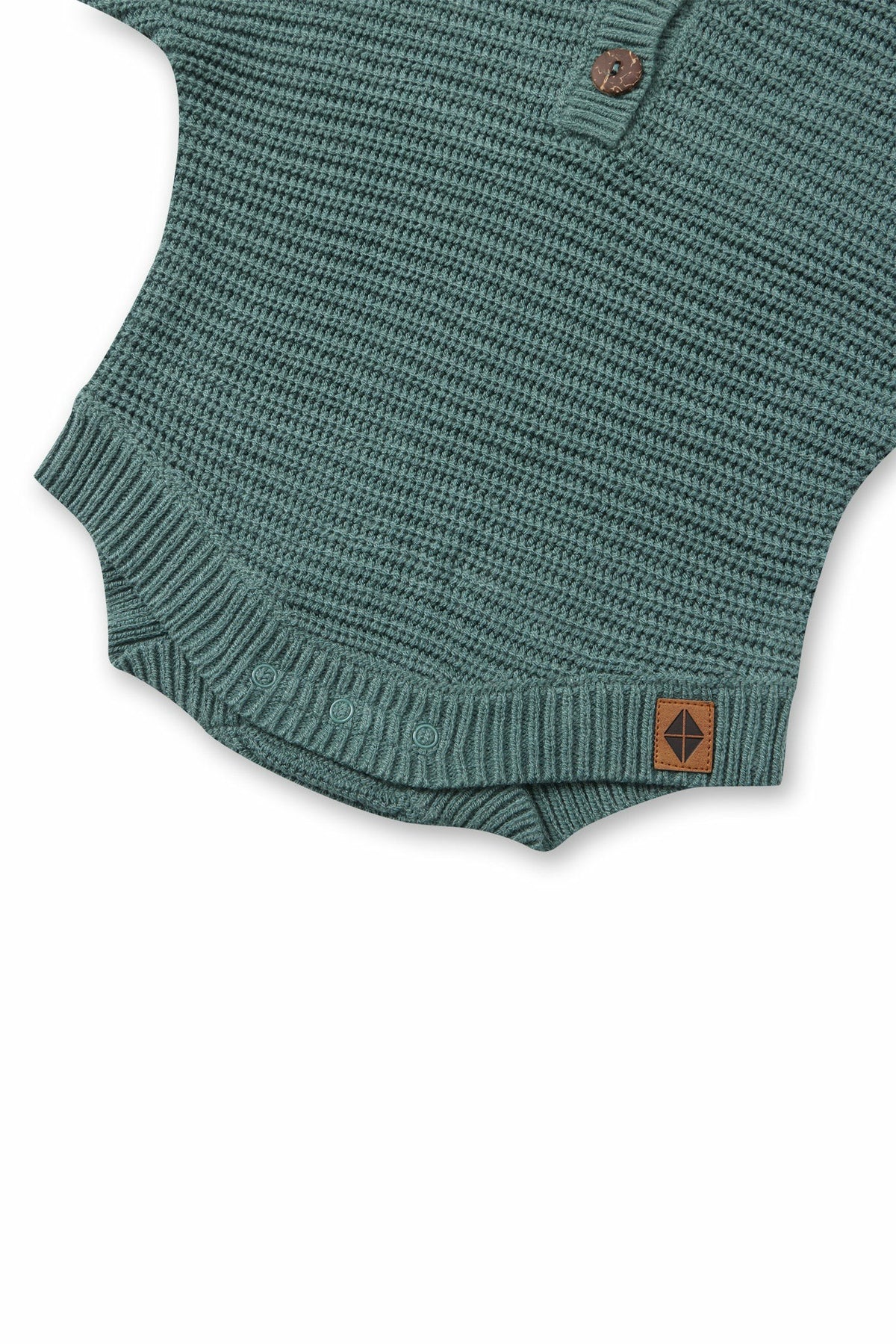 Kyte Baby Chunky Knit Romper in Pine