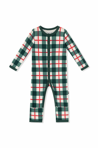 Kyte Baby Romper in Holiday Plaid