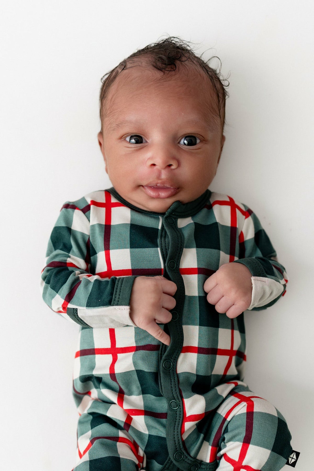 Kyte Baby Romper in Holiday Plaid