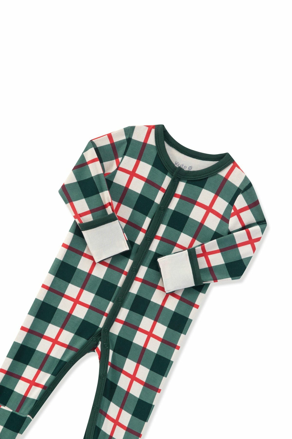 Kyte Baby Romper in Holiday Plaid